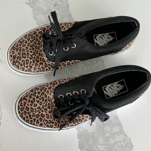 Vans Leopard Print Low Top Sneakers